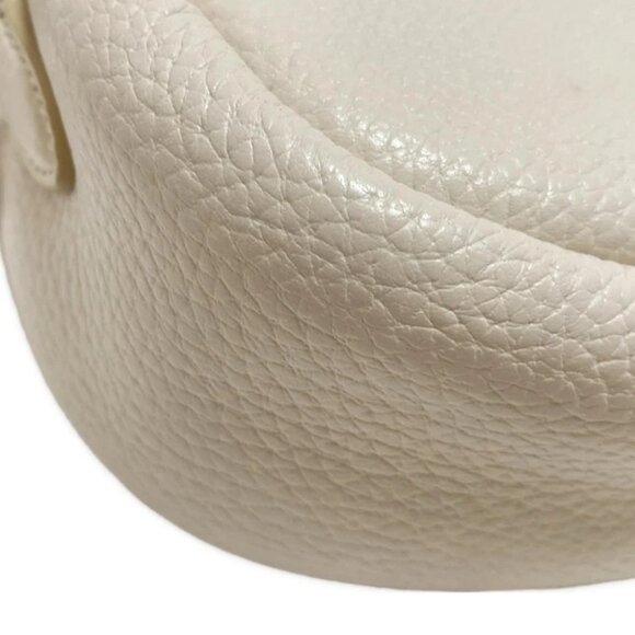 Auth COACH Camera Bag C5809 Cream Leather - Shoulder Bag - Picture 5 of 8